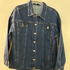 New.  Women’s Blue Denim Jacket,  Size Medium   $24.